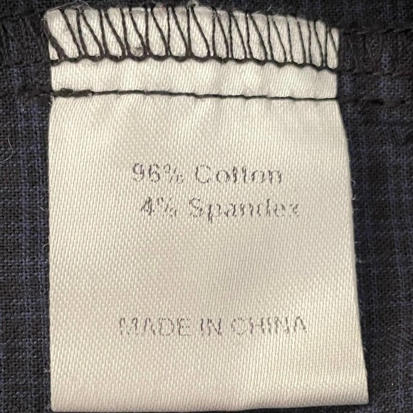 🍀Shades of Grey By Micah Cohen Blue Micro Check Summer Romper Size S - Picture 7 of 9